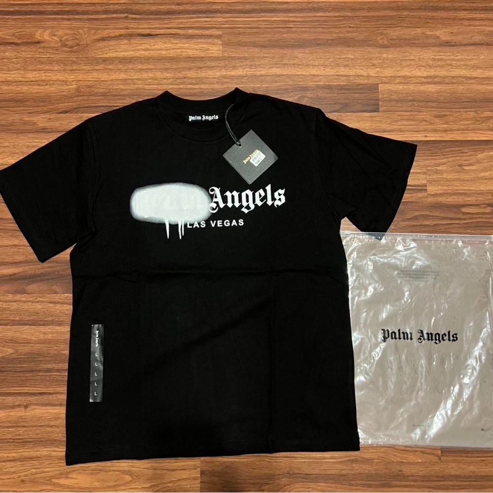 Palm Angels Black Graphic Tee